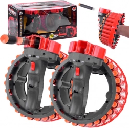 Elektriske skumblastere GROWLER – sæt med 2 stk. med batterier og pile med sugekopper