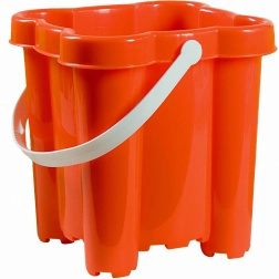 Androni spand borg med 4 tårne, højde 20 cm – Rød