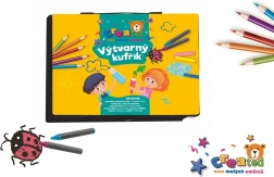 Kreativt malesæt i plastkuffert