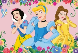 Puslespil Blomstrende Disney-prinsesser