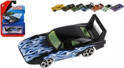 Metal- og plast-minibil 8 cm med friløb – mix af farver