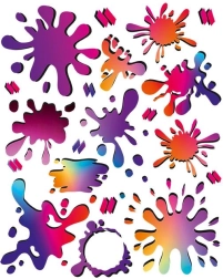 Farvede strygepåklæbninger Naplamki – sæt til tøj