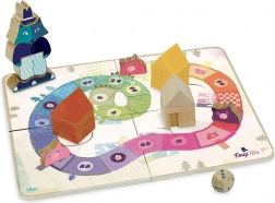 Vilac spil De tre små grise – kooperativt træbordspil for børn