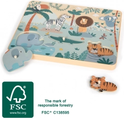 Small Foot indsætningslydpuslespil Safari