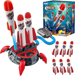 Woopie skumraket-affyringsstation med pumpe, 6 raketter