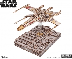 Ugears Star Wars X-Wing jager Luke Skywalker træ 3D mekanisk puslespil