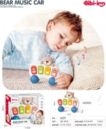 Musikalsk mini-klaver med bamse til de mindste