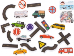 Skumpuslespil til badet med bymotiv