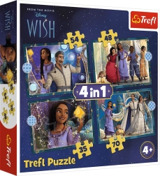 Puslespil 4-i-1 DISNEY Wish – opfyldte ønsker