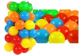 Tørre boldhavskugler i net 50 stk 7 cm