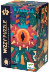 Metallisk puslespil Monster Party 50 brikker