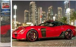 Norimpex Diamantmaling Rød bil 30x40 cm