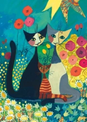 Heye metallisk puslespil blomsterbed 1000 brikker