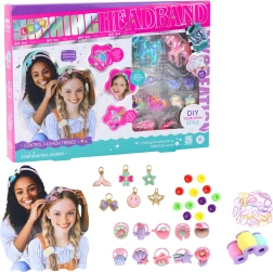 Kreativt DIY-sæt til at lave hårbøjler – enhjørninger og glitrende pynt