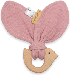 Baby-bidele med lille fugl New Baby Bird, rosa