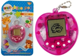 Elektronisk spil TAMAGOTCHI pink med kort kæde