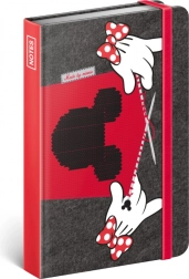 Linjeret notesbog Minnie Mouse 11 × 16 cm, 172 sider