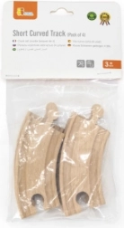 Træbaner små kurver kompatible med Maxim - 4 stykker