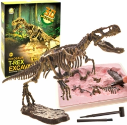 Udgravningssæt – T‑Rex-skelet i 3D – T‑rex