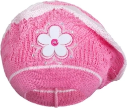 Strikket baret til børn New Baby mørk rosa