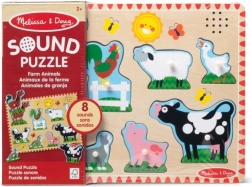 Melissa & Doug lydpuslespil i træ