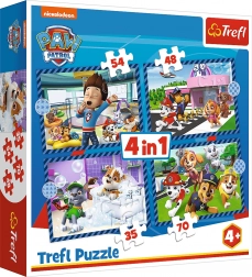Puslespil 4-i-1 Paw Patrol – Hundehistorier