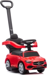 Skubbebil med skubbehåndtag Mercedes 3-i-1 rød