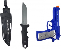 Politilegetøjsæt PLEJO med lyspistol og kniv