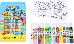 Glasfarver sæt 11+1 10 ml