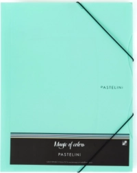 Mappe med elastik A4 PASTELINI grøn PP