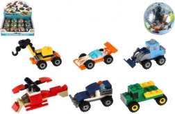 Byggesæt med transportmidler i kugle