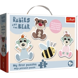Puzzle Baby Classic Venskab babyer – BOBAŠKI I MIŚ (Trefl)