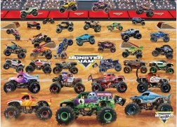 Puslespil EUROGRAPHICS Monster Jam – samling af trucks, 1000 brikker