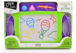 Stor farverig tegnetavle med pen