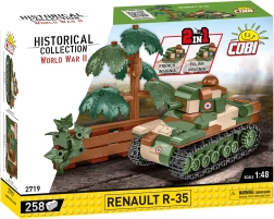 Byggesæt af tanken RENAULT R-35 1:48 (258 klodser) – COBI Historical Collection