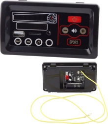 Musikpanel til batteridrevet køretøj - 12V