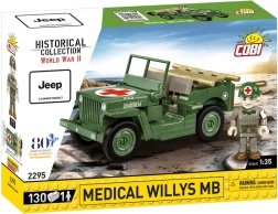 COBI Medical Willys MB – byggesæt af ambulance-jeep 1:35, 130 klodser