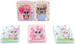 Lomme-spejl med uglemotiver