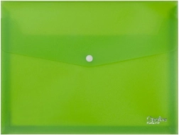 Rumlig mappe A4 med tryklås, grøn Opaline