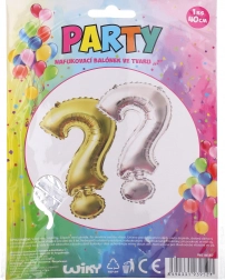 Oppustelig ballon spørgsmålstegn 40 cm