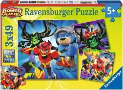 Ravensburger puslespil Power Players 3×49 brikker