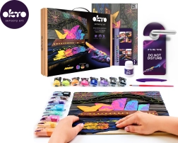 Okto maling med modellermasse – Operahuset i Sydney 30 × 40 cm