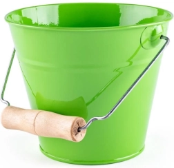 Have-spand WOODY – grøn metal