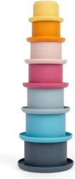 stabelbare silikonekopper Bigjigs Toys – 7-delt sæt til bad, sand og have