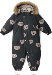Leokid vinterflyverdragt Hero Charcoal Puppy str. 92