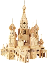 Woodcraft træ 3D-puslespil kirke Sankt Petersborg