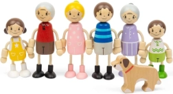 Bigjigs Toys dukkesæt til dukkehus, familie