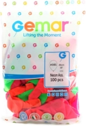 Fluorescerende balloner 100 stk