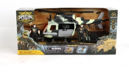 Militærhelikopter med opbevaringsrum