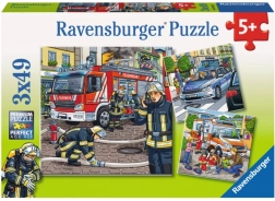 Ravensburger puslespil Redningsfolk 3×49 brikker